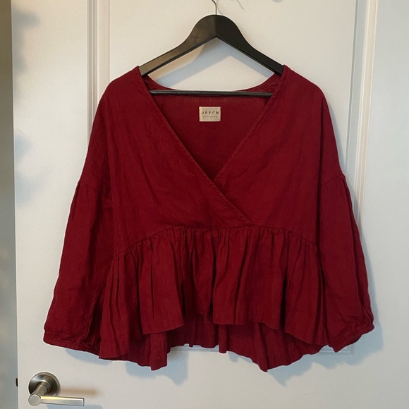 Flowy Red Top - Picture 1 of 4